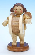 Angel with Drum<br>Natural Ulbricht Figure